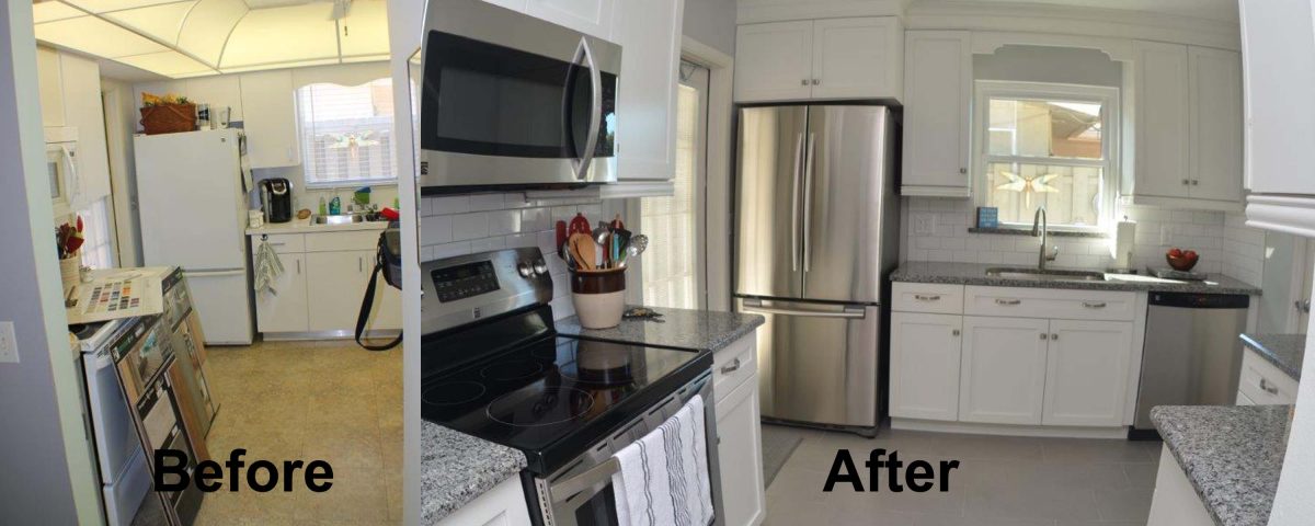 Before and After Kitchen Remodel Venice FL project