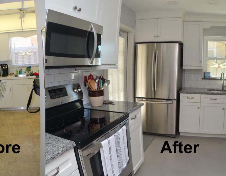 Before and After Kitchen Remodel Venice FL project