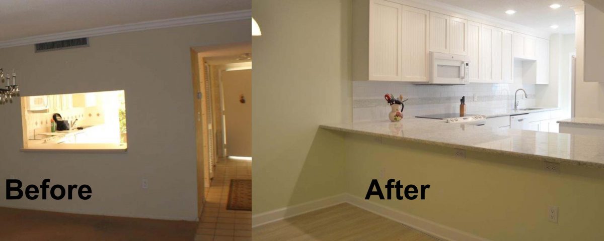 Venice FL Kitchen Remodel Project Before and After PIcture